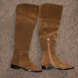 J. Crew Over The Knee Calf Suede Boots, Size 7